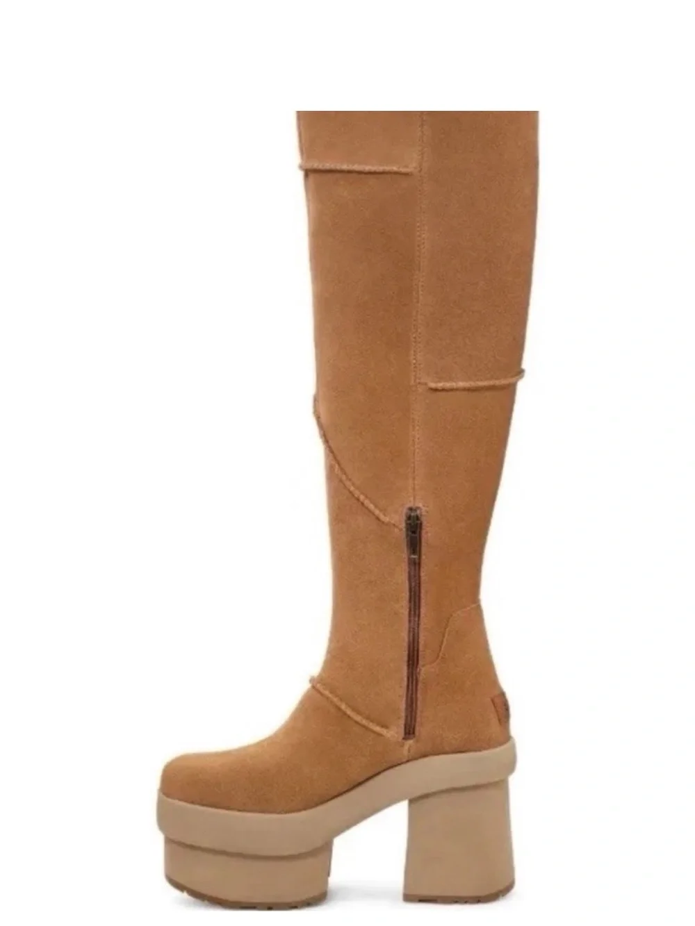 Ugg New Heights Platform Extras Sheepskin/Suede Fall/Winter Boots Size 6 Women